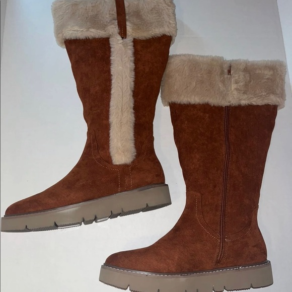 (NWD) Midnight Velvet Cozy Tall Four Suede WMNS Boots SZ: 9 - Picture 4 of 10